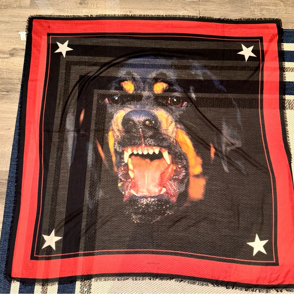 Givenchy Rottweiler Silk Scarf/Shawl